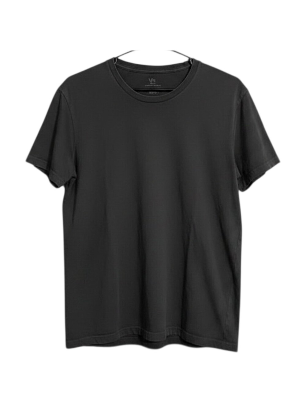 Camel Crown Men's Black Crew Neck T-Shirt Boxy Short Sleeve Tee Size XL 23x27.5